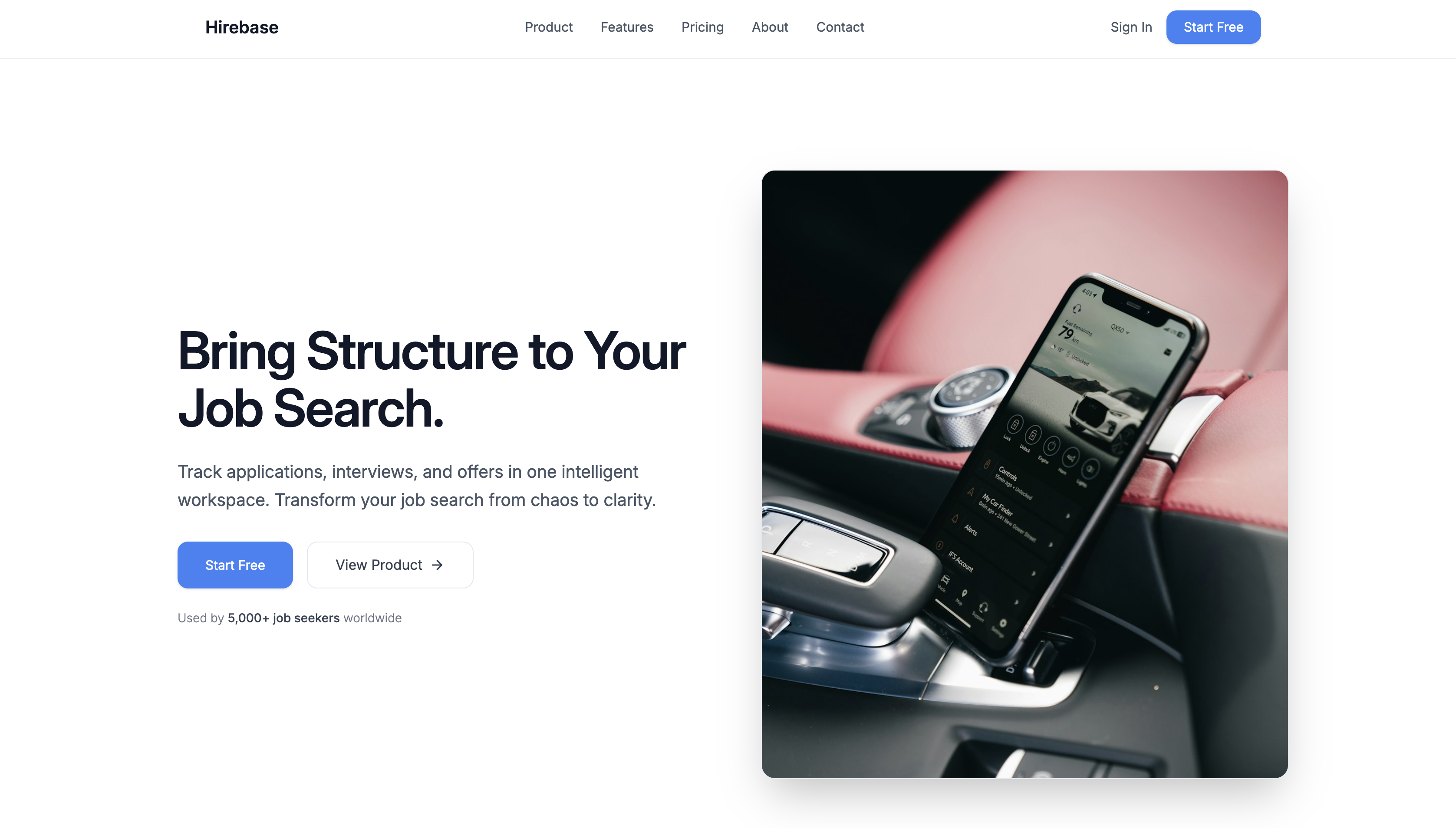 Hirebase project preview